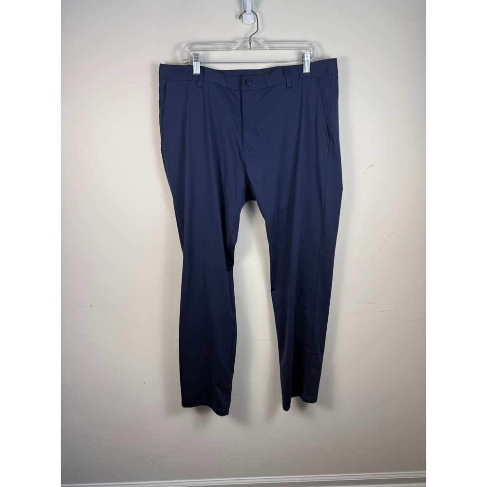Rhone Commuter Pants Mens 38x33 Navy Blue Performance Stretch Trousers